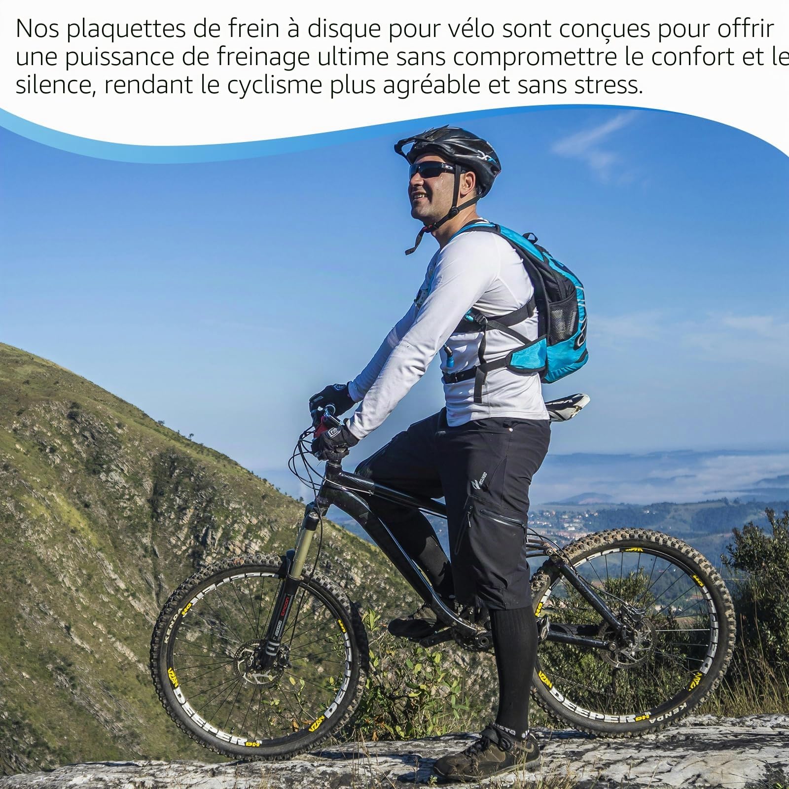 Plaquettes de frein à disque pour SRAM DB8-2 paires de plaquettes de frein à disque, adapté pour SRAM Code R, guide RE, G2 RE, plaquettes de frein pour vélo avec plaque de réglage, facile à monter