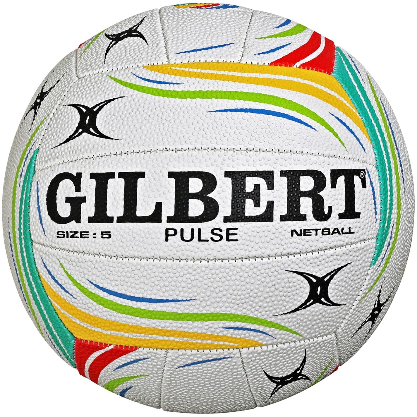 Gilbert  White Pulse Match Netball 00 in Size Size 4, Sports Direct