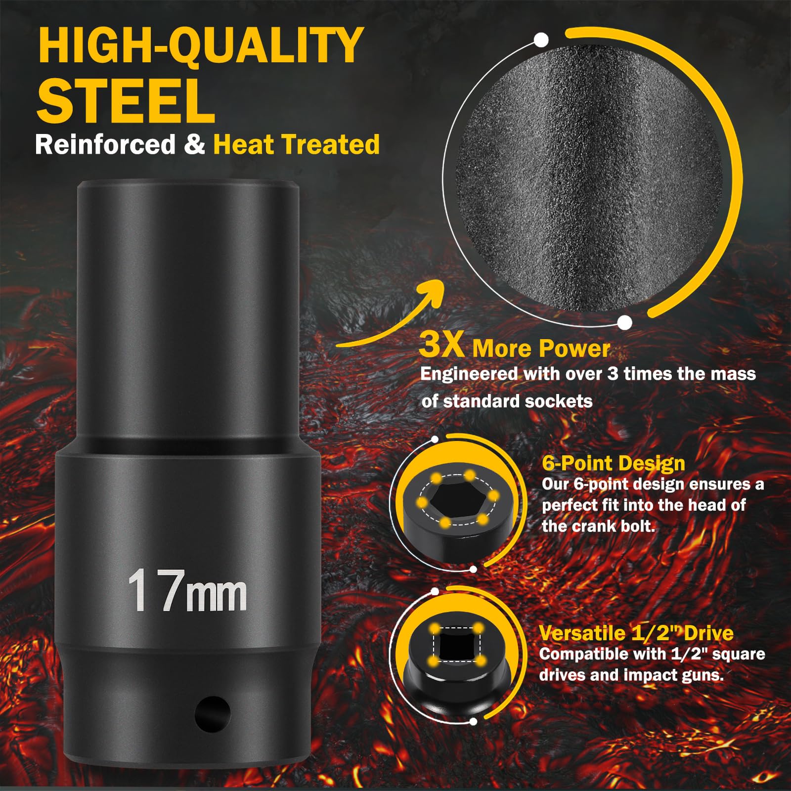 high school!! ep. サンダーボルトチェーンソー Amazon.com: 77060 17mm Harmonic Balancer Socket Tool - Heavy-Duty