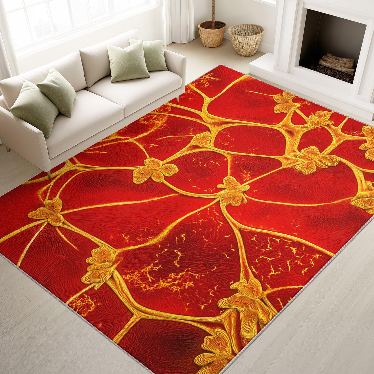 Tapis espace moderne bar style lave mystérieuse moquette salon 200x300