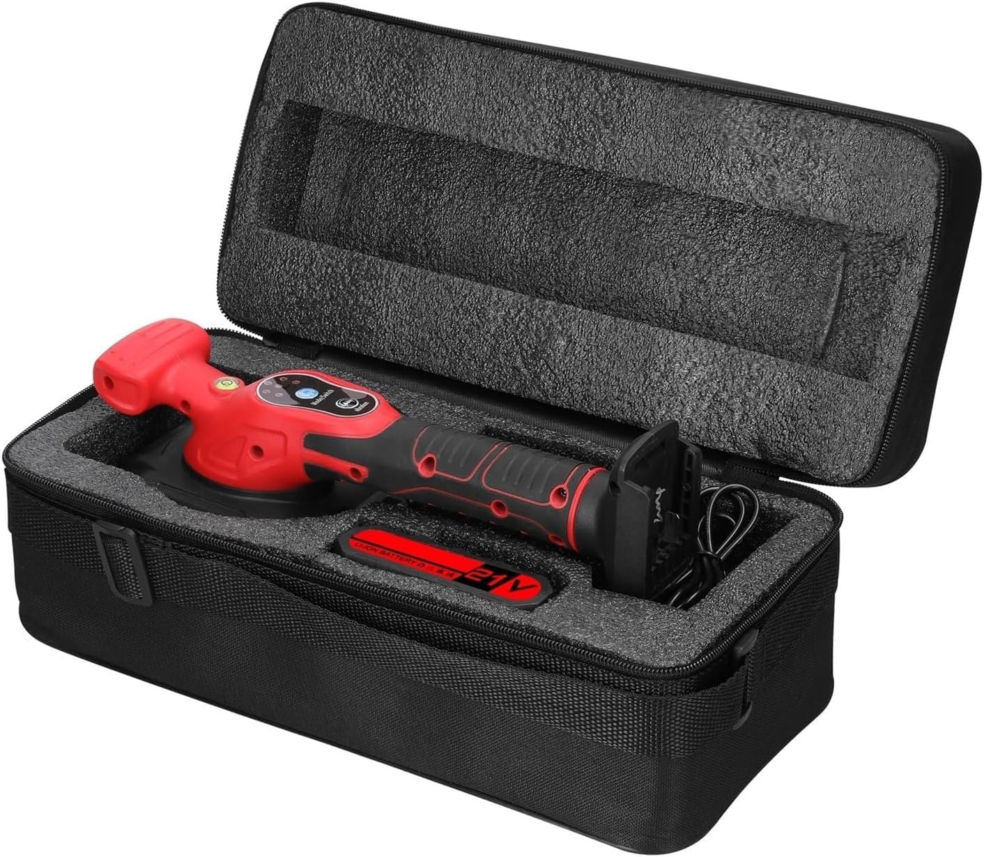 Machine de pose de carrelage avec aspiration forte et deux batteries – Outil haute capacité pour installation au mur et au sol avec utilitaire vibrant pour une utilisation sans effort