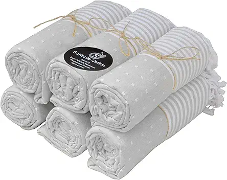 Peshtemal Turkish Bath and Beach Towels Set of...