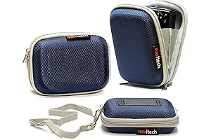 Navitech Blue Water Resistant Hard Wireless Earphone Case Cover