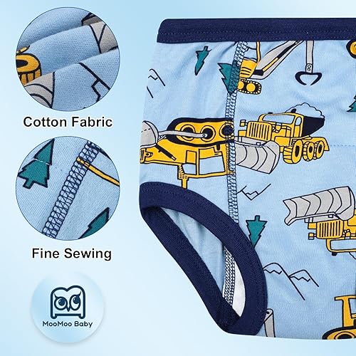 Miniatura 4 de MooMoo Baby Potty Training Underwear 10 Packs Absorbent Toddler Training Pants for Boys and Girls Cotton Pee Pants 2T-9T