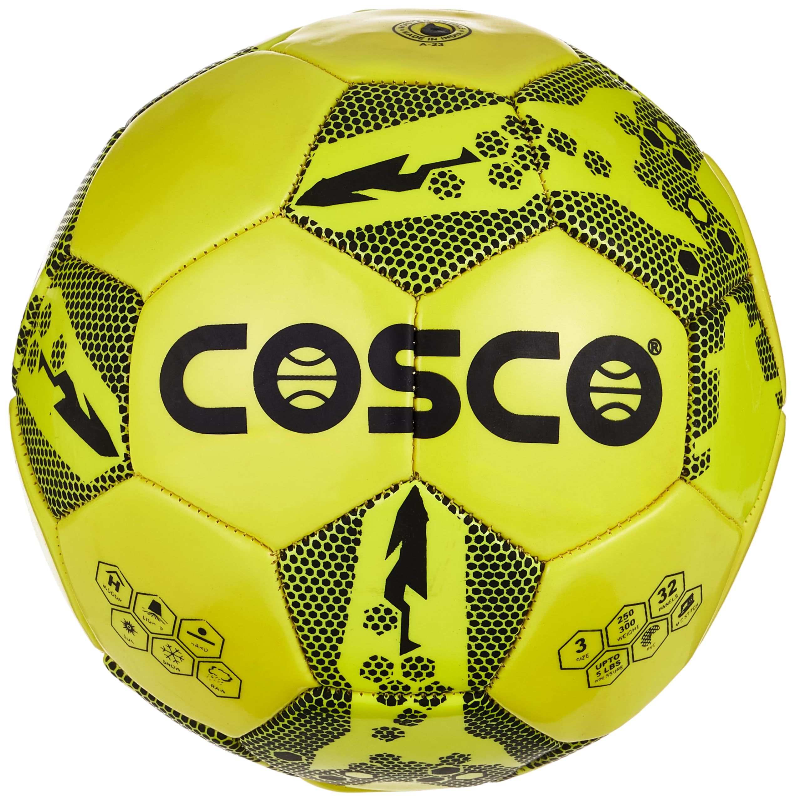 cosco Rio (Yellow) Football, Size 3 (Multicolour)