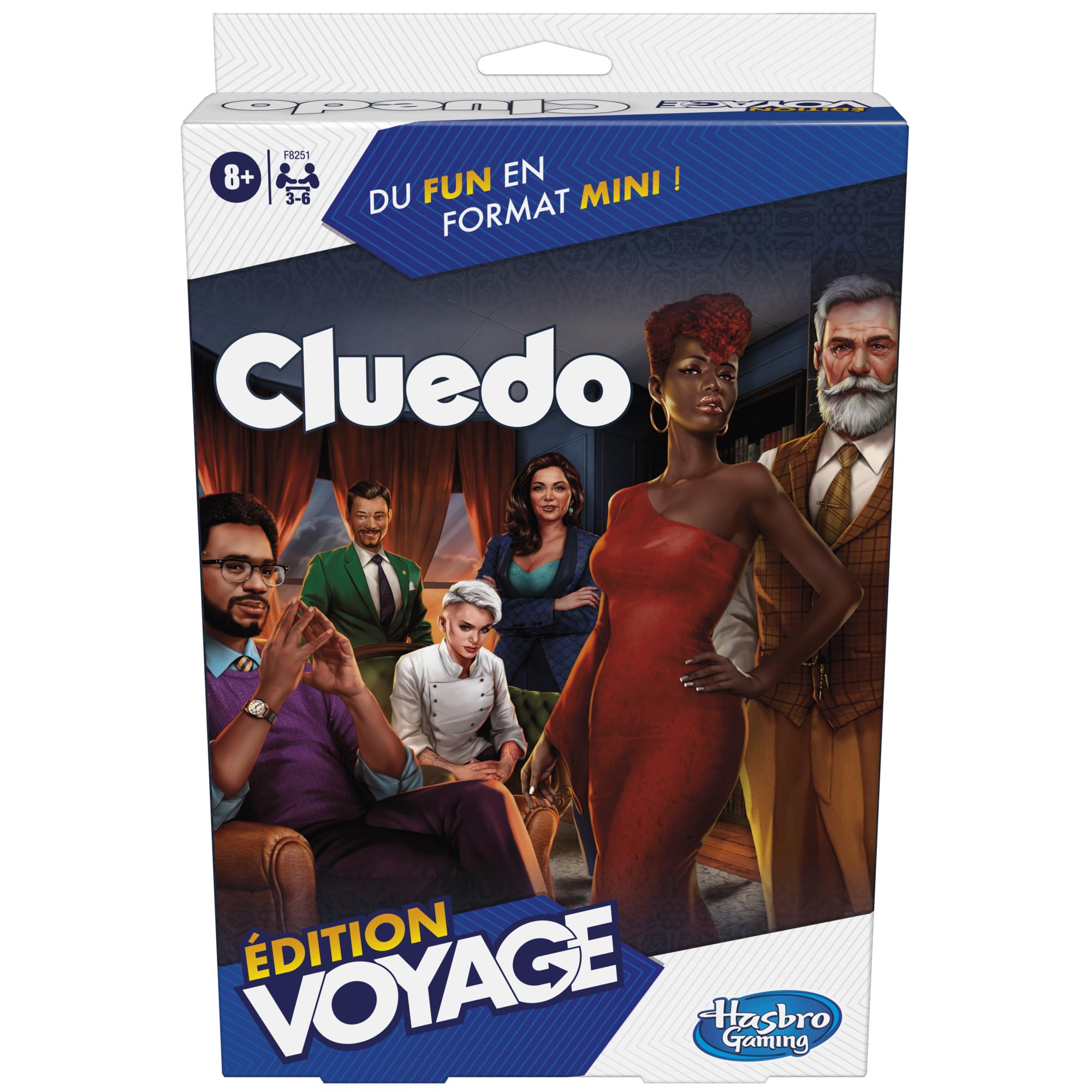 Hasbro Gaming Cluedo Travel Edition Travel Board Game for 3 to 6 Players, Travel Games, Girls and Boys, Perfect for Summer