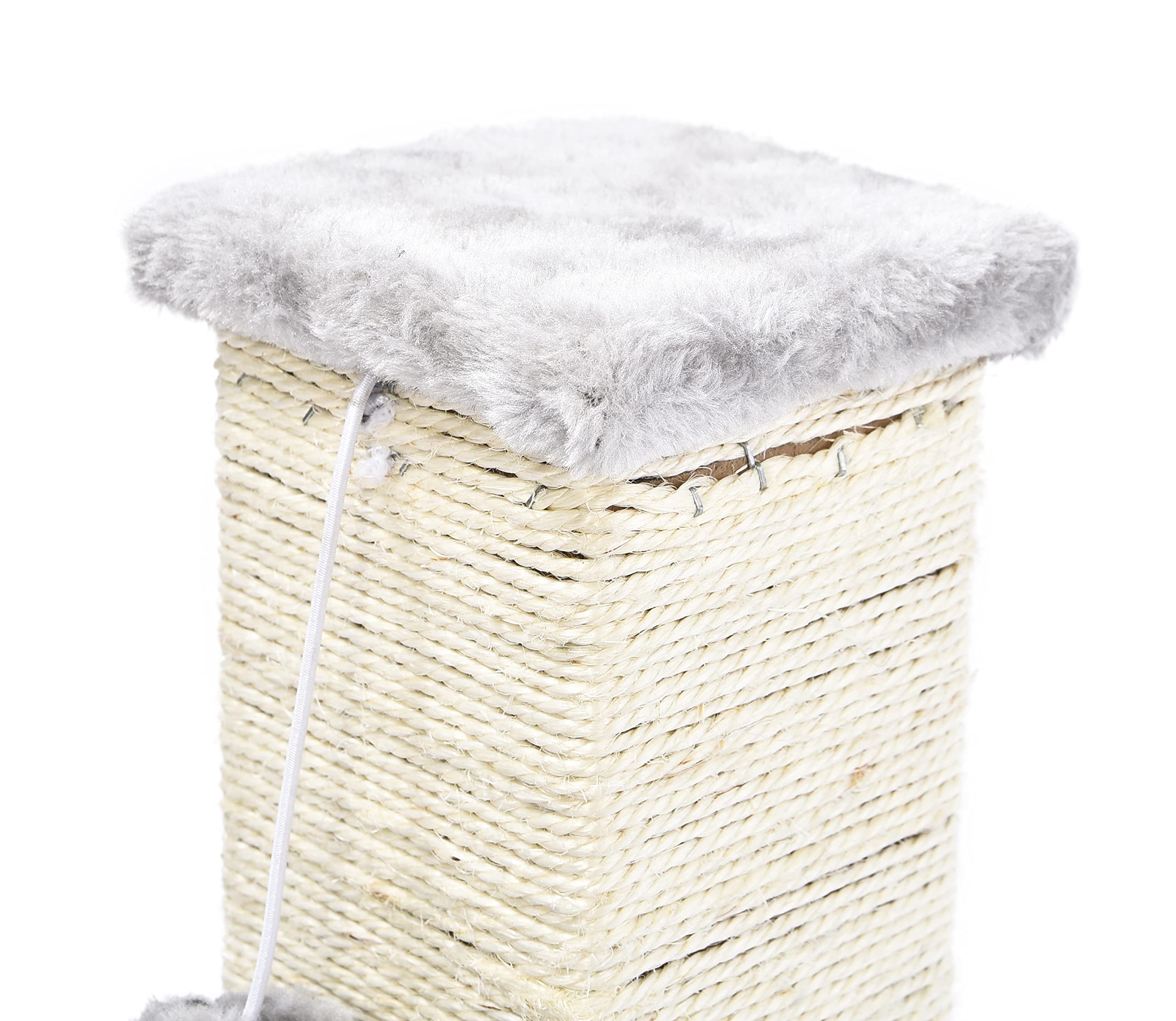 Snapklik.com : Cat Craft Plush & Sisal Square Cat Scratching Post