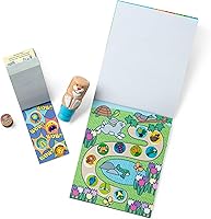 Vista 6 de Melissa & Doug Wow!™ de pegatinas Bunny Bundle: bloc de actividades de 24 páginas, sellador, 500 pegatinas, bloc mini, juguete de manualidades