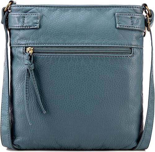 Miniatura 5 de Montana West Crossbody Bag for Women Multi Pocket Shoulder Medium Travel Purses Ultra Soft Washed Leather