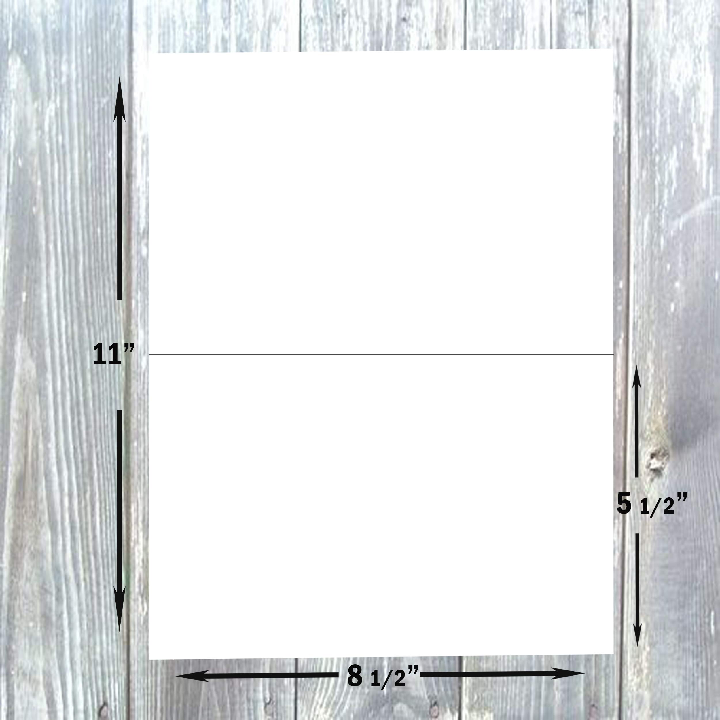 Hamilco - Tarjetas y sobres en blanco (cartulina blanca, 5.5" x 8.5" plegados, 100 unidades)