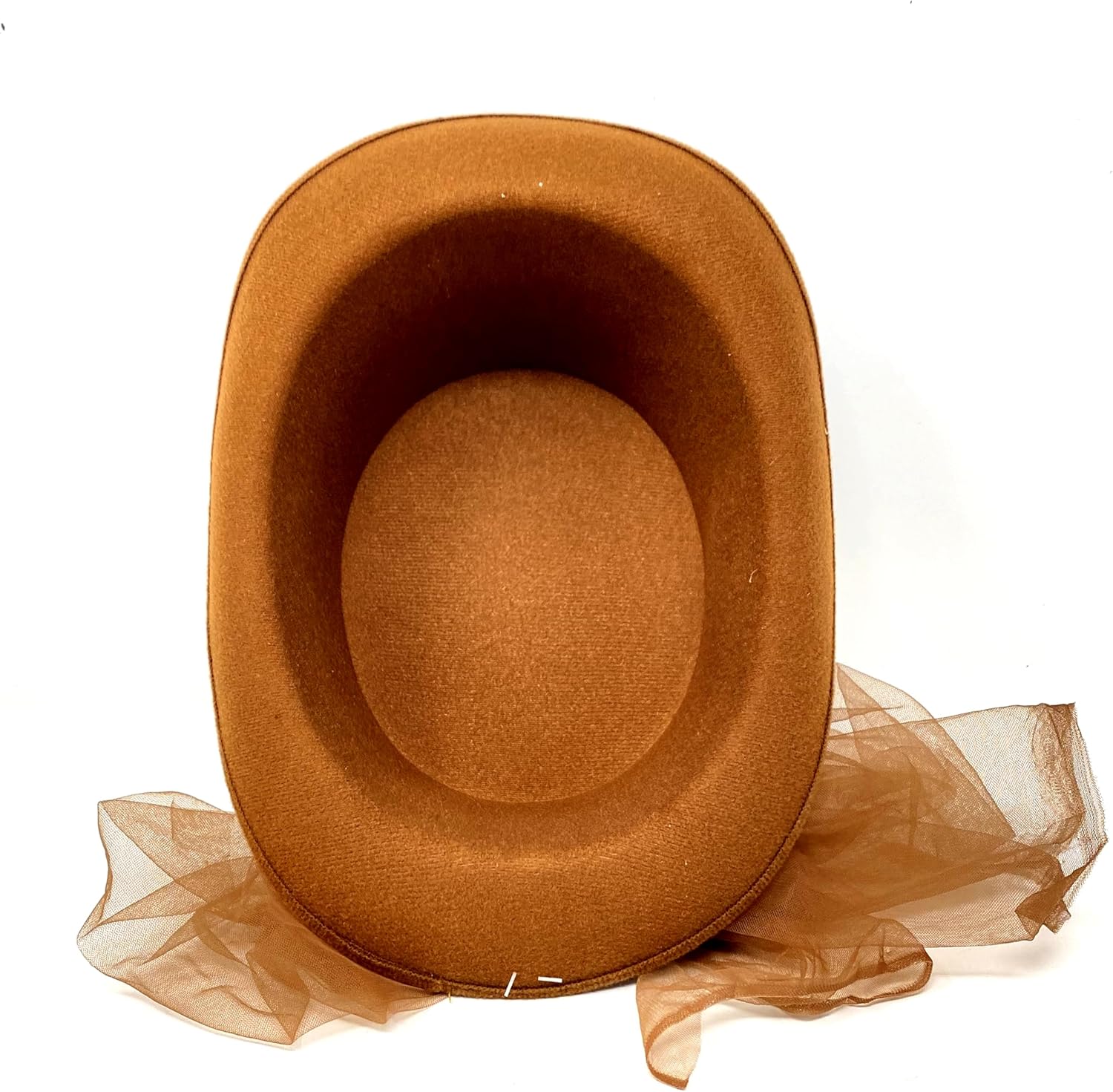 Steampunk Mad Hatter Scientist women Brown Leather Top Hat For Halloween Costume Cosplay Party For Adult - Image 6