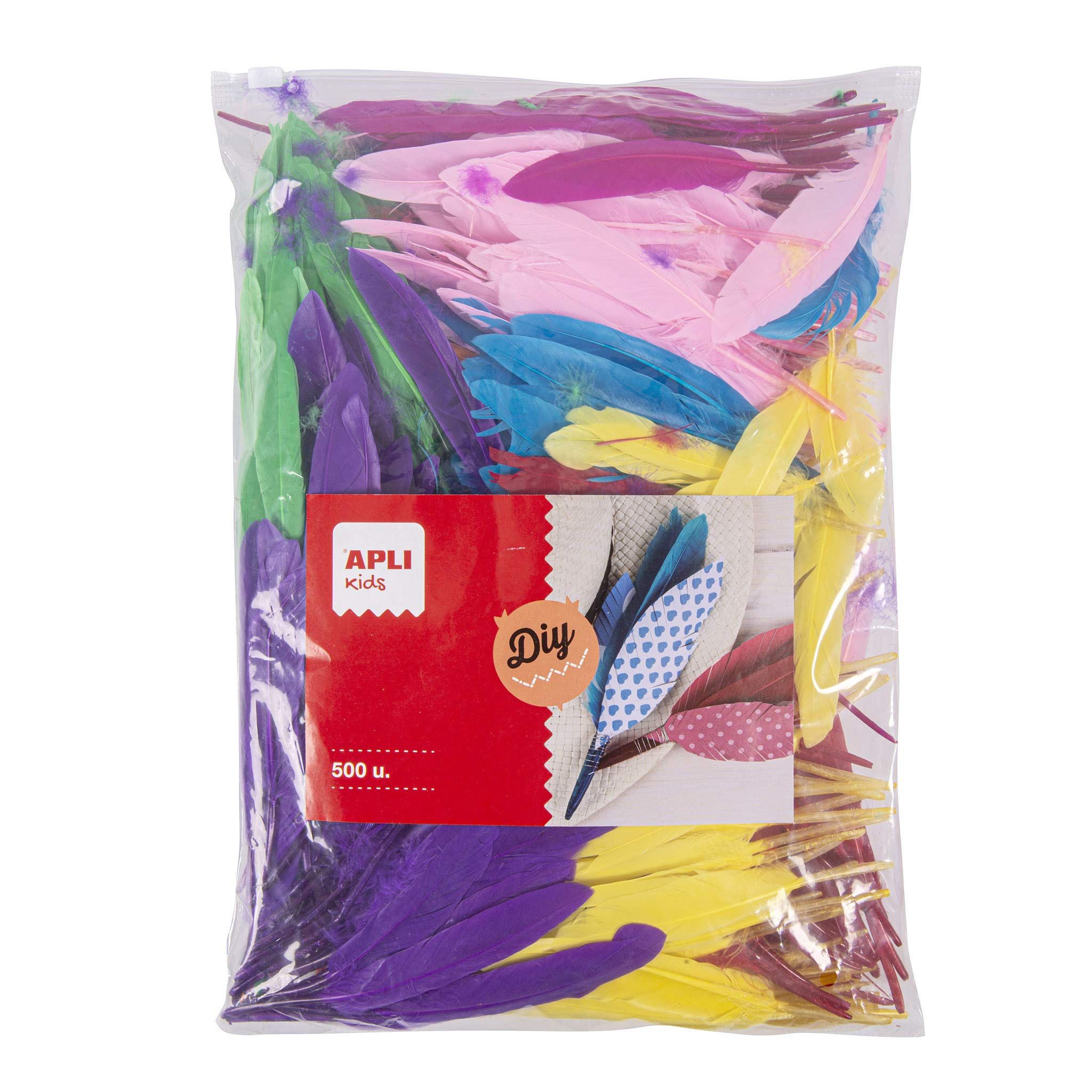 APLI Kids 17445 – Assorted Indian Feathers 500 u Maxi Format