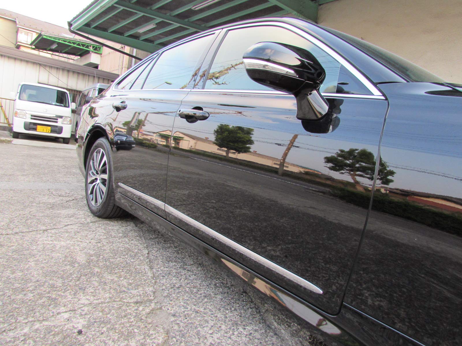 210クラウン　サイドドアモールメッキ　一箇所傷あり ブライツ(車) BRIGHTZ クラウン 210 211 214 メッキサイド