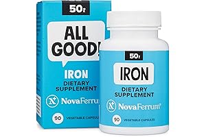 All Good novaferrum Iron Capsule Supplements for Adults: Combat Fatigue and Enhance Wellness
