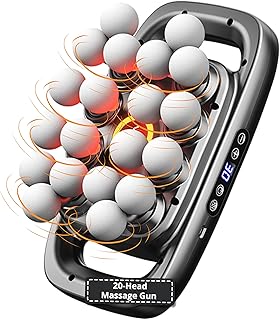 LEVILO 20 Head Massage Gun Deep Tissue for Neck, Shoulder, Back Massager – Percussion Massage Gun for Muscle Recovery – Quiet, Portable & Powerful Full Body Tool – Ideal Gift for Men & Women