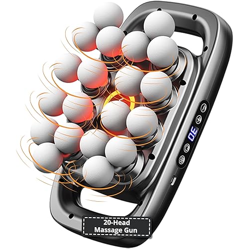 LEVILO 20 Head Massage Gun Deep Tissue for Neck, Shoulder, Back Massager – Percussion Massage Gun for Muscle Recovery – Quiet, Portable & Powerful Full Body Tool – Ideal Gift for Men & Women