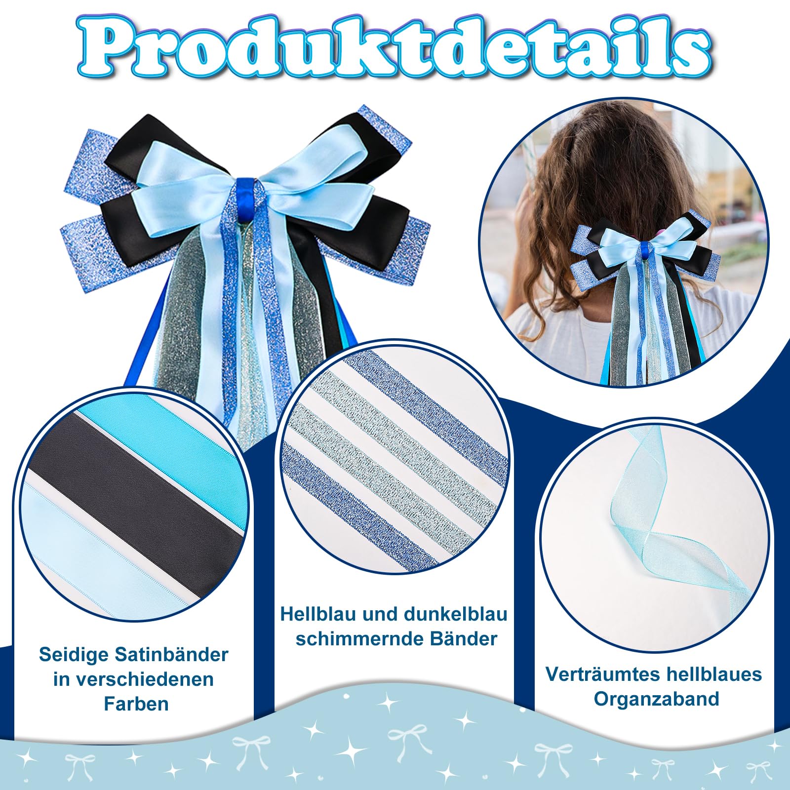 Schultüte Stoff Zuckertüte Einschulung 70cm Handmade - Meerjungfrau bl