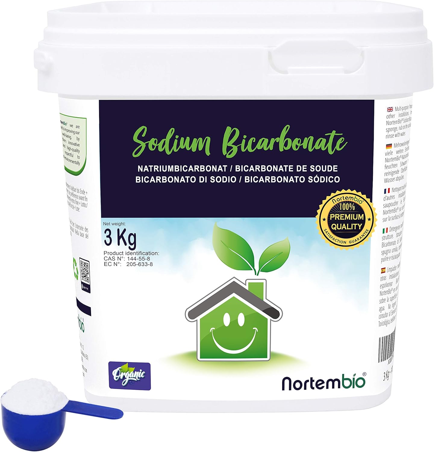 bicarbonato di sodio per la pulizia