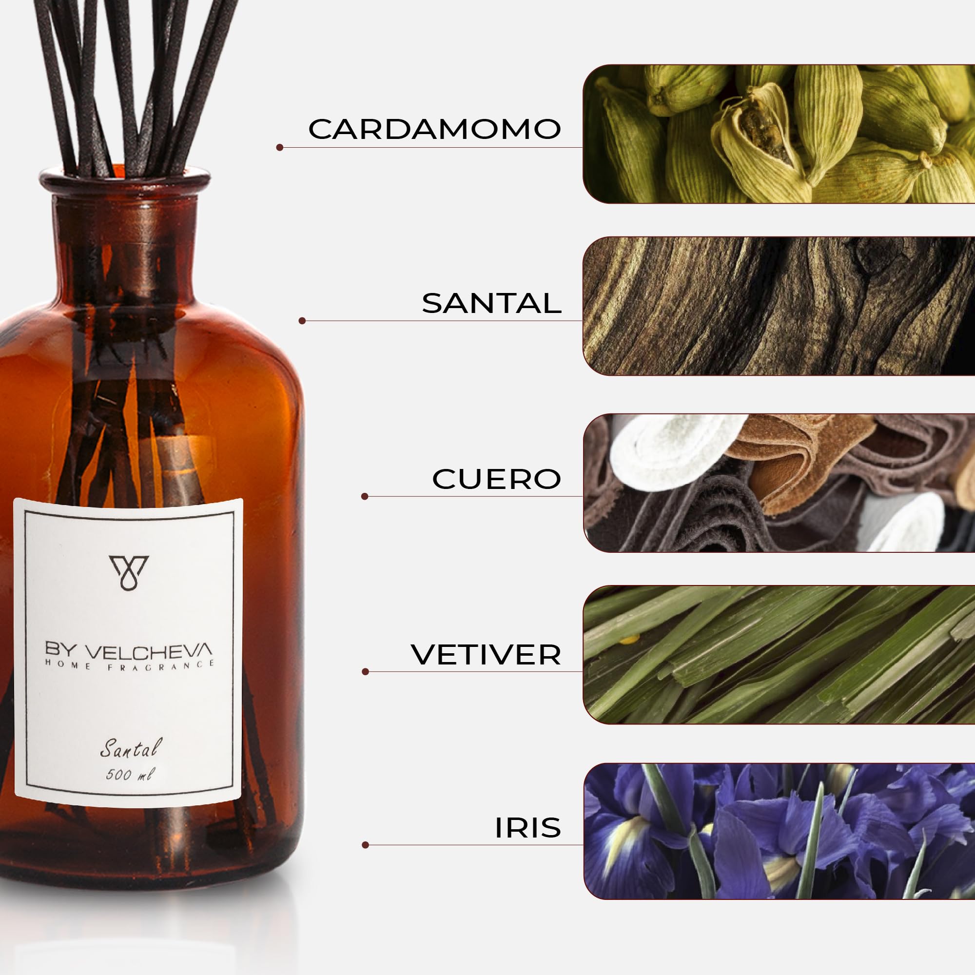 ı Ambientador mikado SANTAL ı Niche perfume ı 500ml