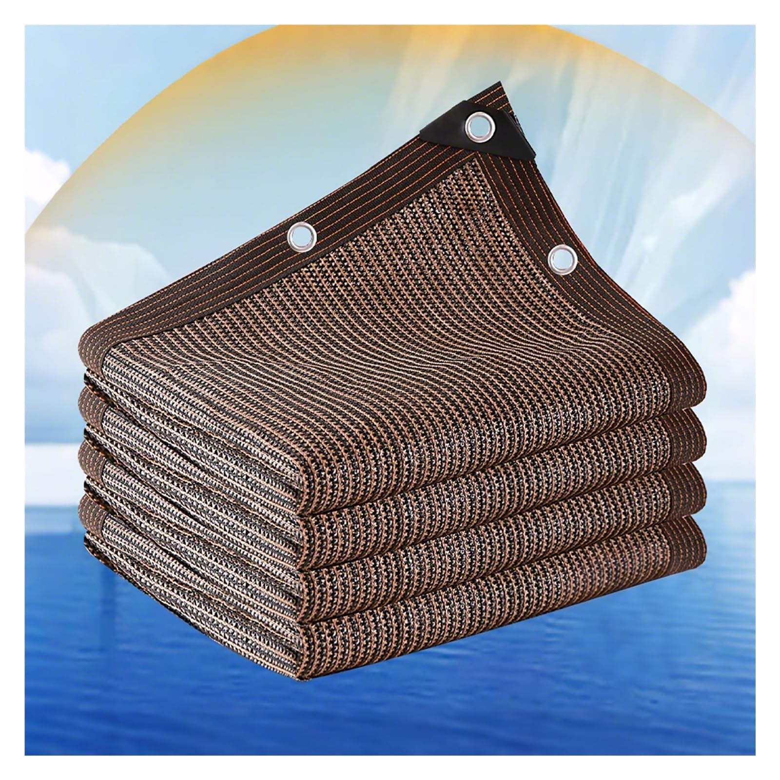 WQPMNYG 90% UV Protection Garden Shade Netting Canopy with Grommets Durable Sunshade Mesh for Patio Greenhouse Chicken Coop Outdoor Use (3x5m / 9.8x16.4ft)