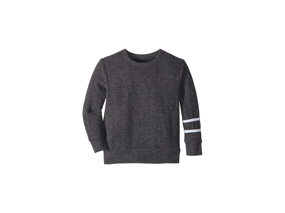 

Chaser Kids Soft Love Knit Pullover Sweater with Stripes (Toddler/Little Kids) (Black/White) Boy's Sweater