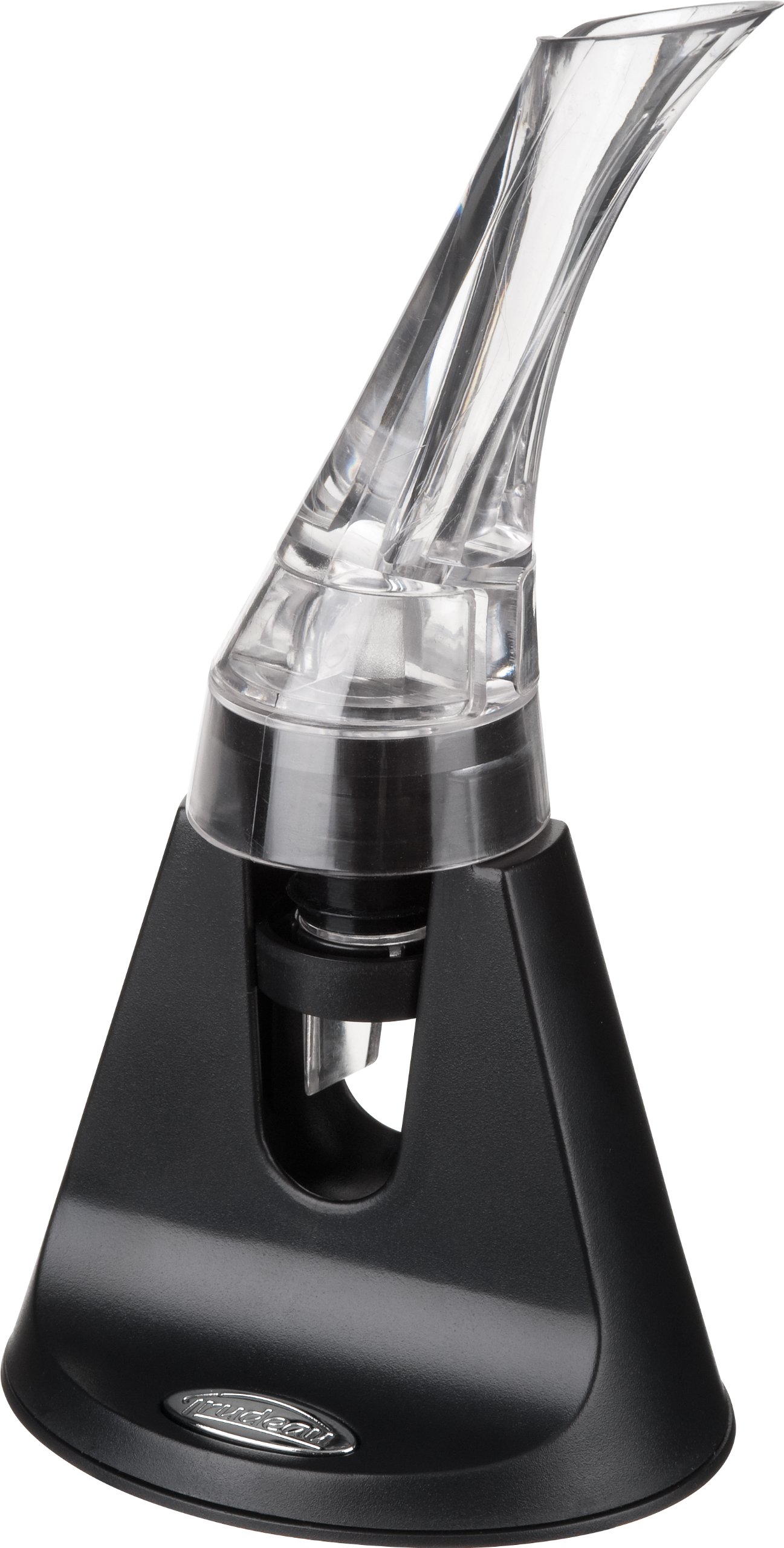 Trudeau Wine Pourer in Black/Transparent, 20 x 8 x 2 cm