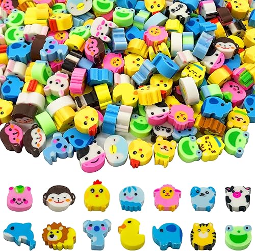 Vista 15 de 300 mini borradores espaciales, surtido de borradores novedosos a granel para recuerdos de fiesta, relleno de regalos, recompensa de trabajo escolar