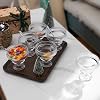 Dessert Glasses with Base 6 and 6 Spoons Ice Cream Cups Large Ice Cream Bowls 300 ml Dessert Bowls for Tiramisu Panna Cotta Trifle Parfait Ice Cream Pudding Bowls Yoghurt Muesli Fruit and Layered Desserts