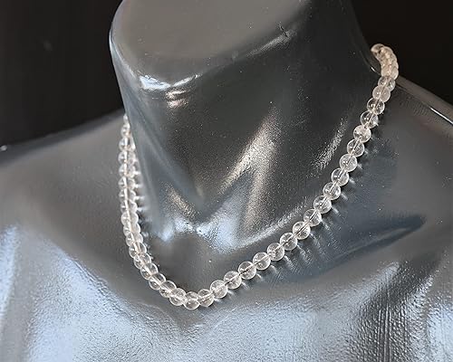 Miniatura 3 de Gargantilla con cuentas de piedras preciosas naturales, joyería ajustable hecha a mano de 0.315 pulgadas para hombres y mujeres, collar de cristal