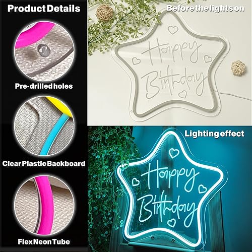 Miniatura 4 de BIOIWGY Letrero de neón para pared USB con estrella y luz de neón, letrero con luz de juego, diseño de tallado de arte 3D, letreros de neón, regalos