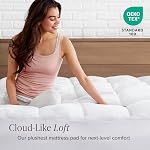 Bare Home Topper de matelas Twin Extra Long Microplush - Haut d'oreiller réversible - Couverture de matelas - Double face tout-saison - 8" à 24" Poche profonde - Couverture ajustée - L'essentiel de la dorme - Lit en peluche (Twin XL)