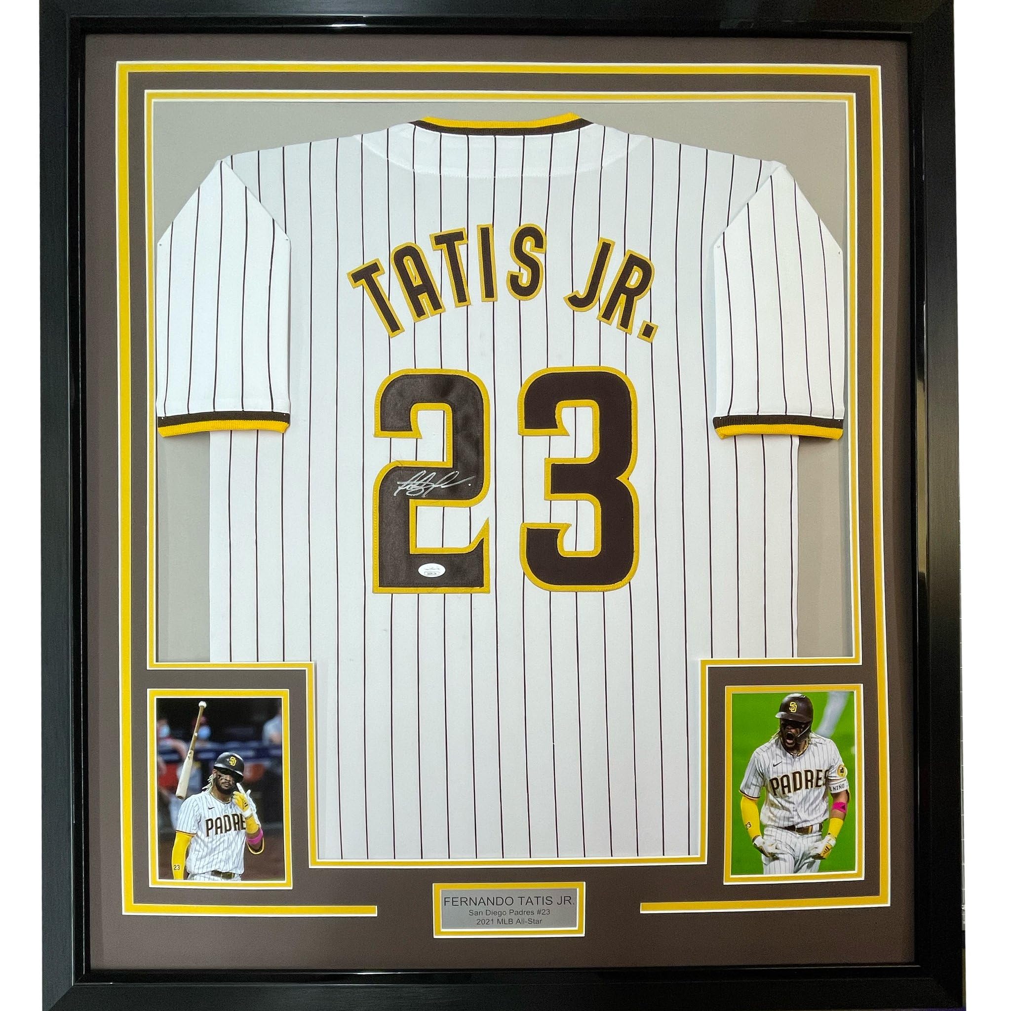 Framed Autographed/Signed Fernando Tatis Jr. 35x39 San Diego