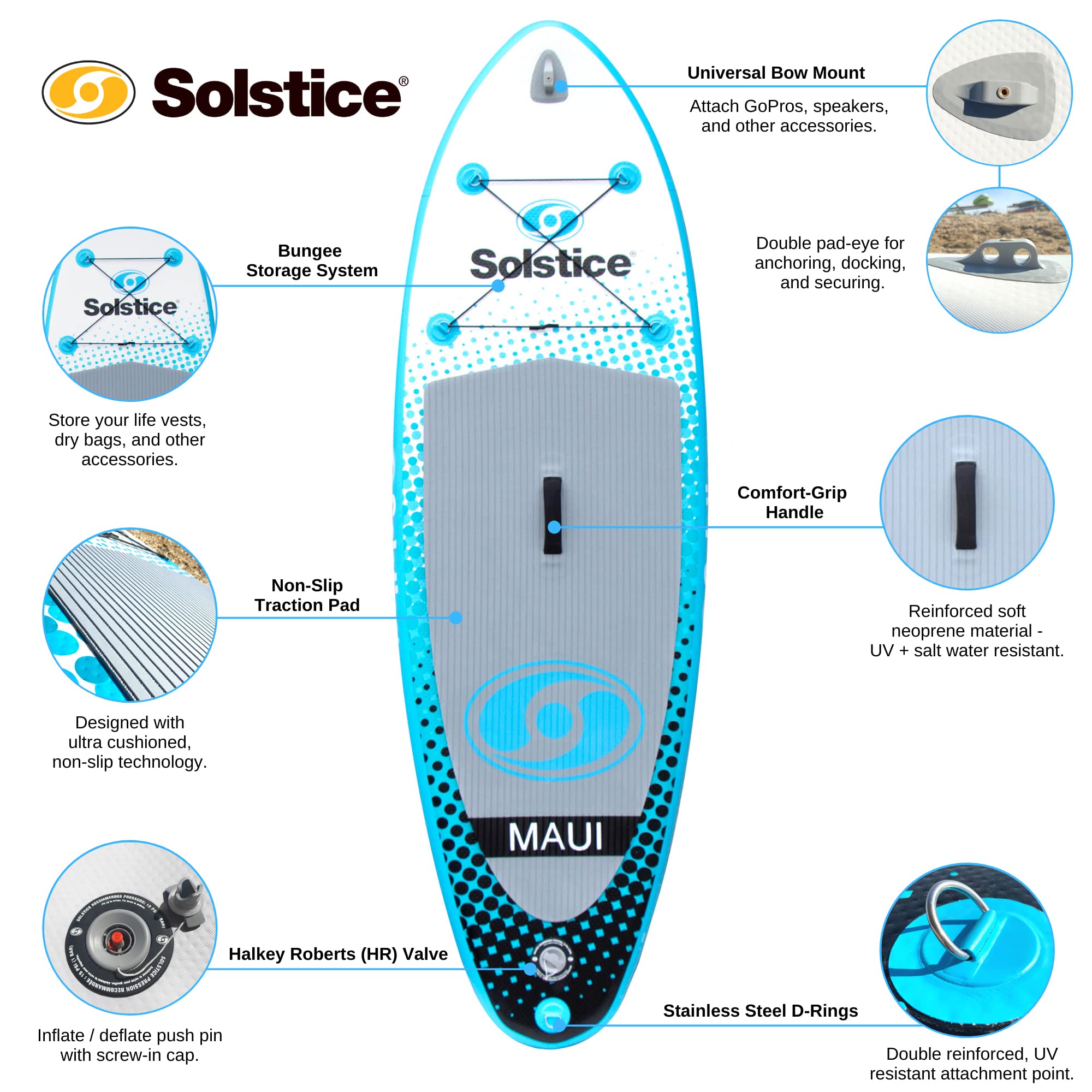 Amazon.co.jp: Solstice Watersports Maui 空気注入式スタンドアップ