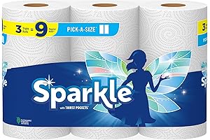 Sparkle Pick-A-Size Paper Towels, 24 Giant Rolls, White