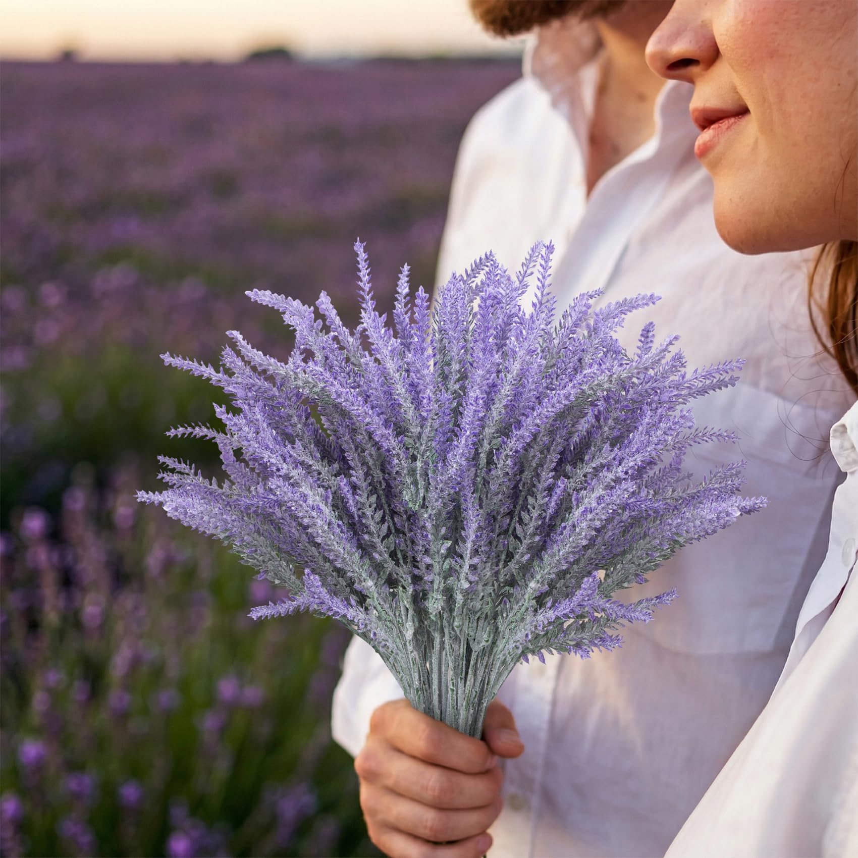 Fiori Artificiali 24 Pezzi Fiori Finti Lavanda Artificiali Realistici Per Matrimonio Casa, Festa, Ufficio, Decorazione Da tavolo, Composizioni Floreali Fai Da Te
