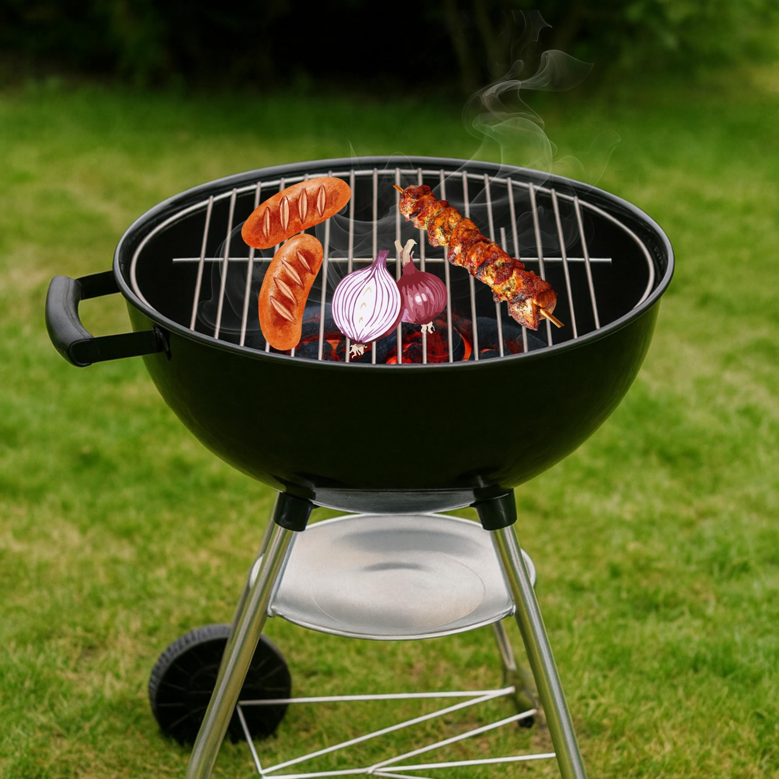 Grille rotative en acier inoxydable | Acier inoxydable 18/0 Asi 430 | Sans nickel | Rond: convient à la grille à billes Diamètre: Ø - 57 cm |Pliable