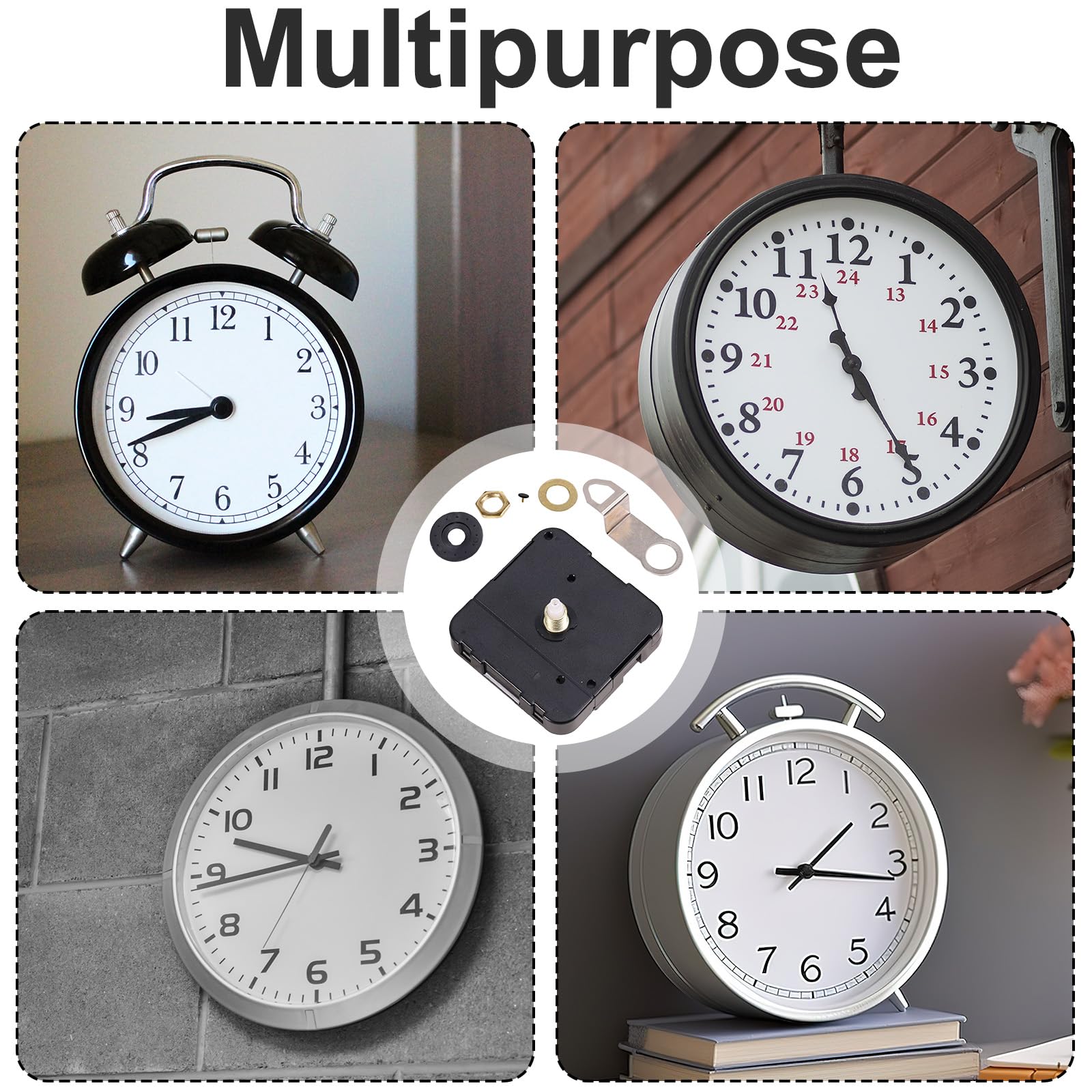 Quartz Clock Movement Replacement Kit Silent Battery Operated