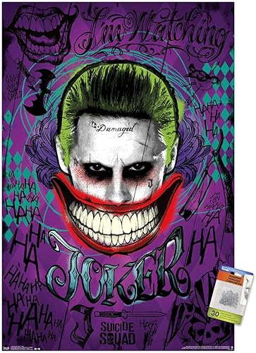 Trends International DC Comics Movie - Póster de pared con alfileres de empuje