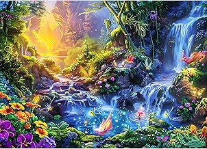 Puzzle 1000 Pieces, Adult Puzzle, A Challenging Puzzle, Puzzle Games for the Whole Family, Gifts for Women, Gifts for Men, Theme: Magic Pond