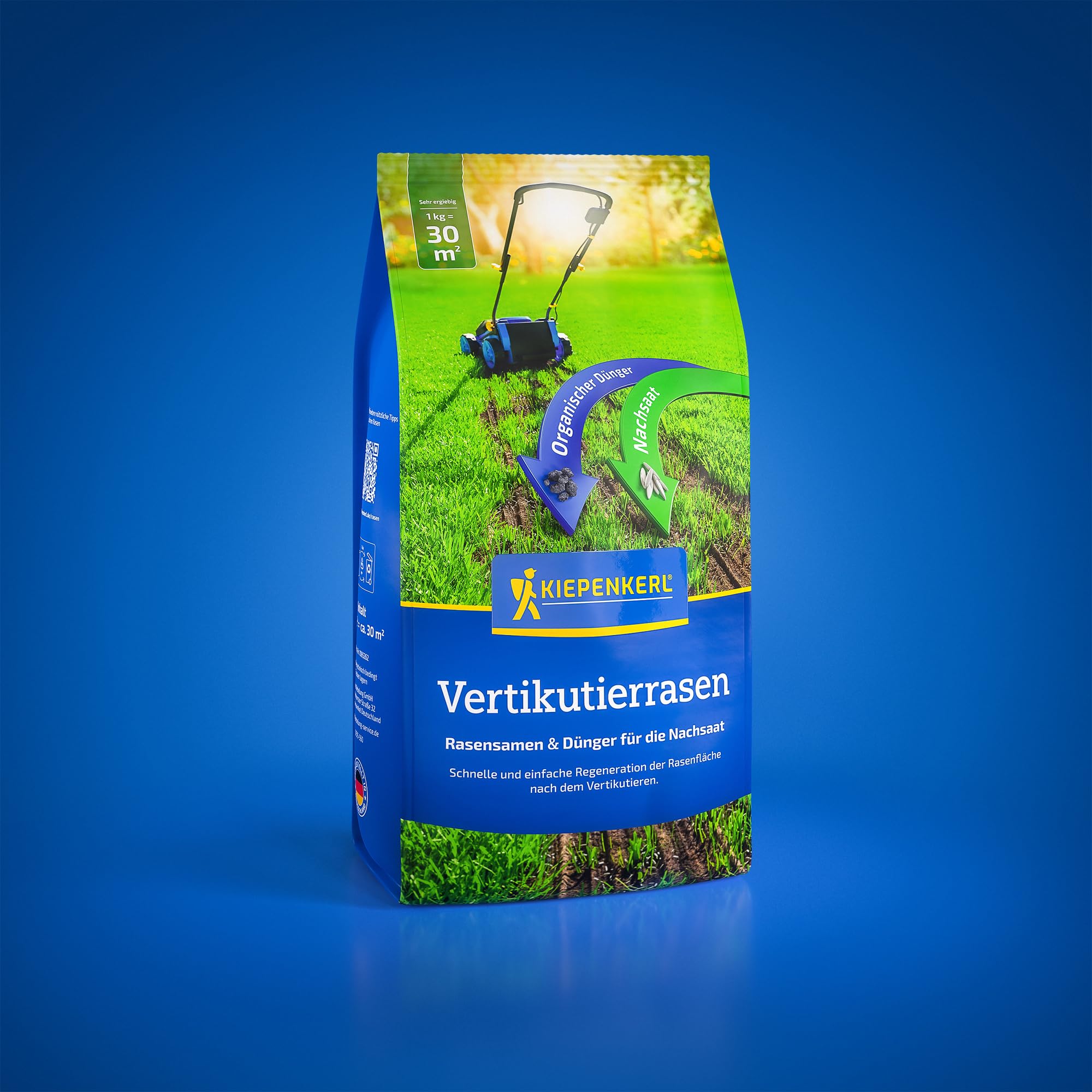 Kiepenkerl Vertikutierrasen Nachsaat mit organischem Dünger BIOSOL