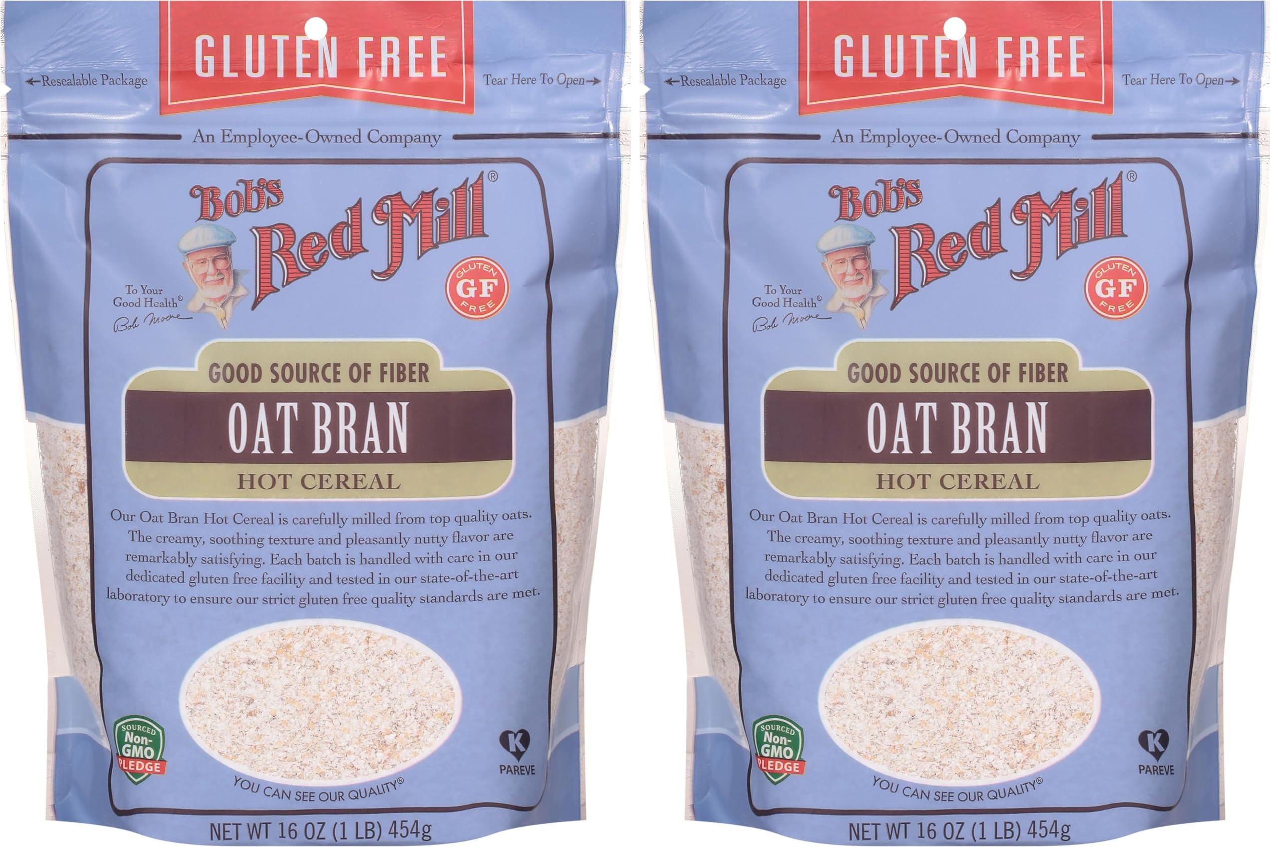 Bob's Red Mill 16 Ounce (Pack of 2) / Resealable / 16 Ounce (Pack of 1) Oat Bran