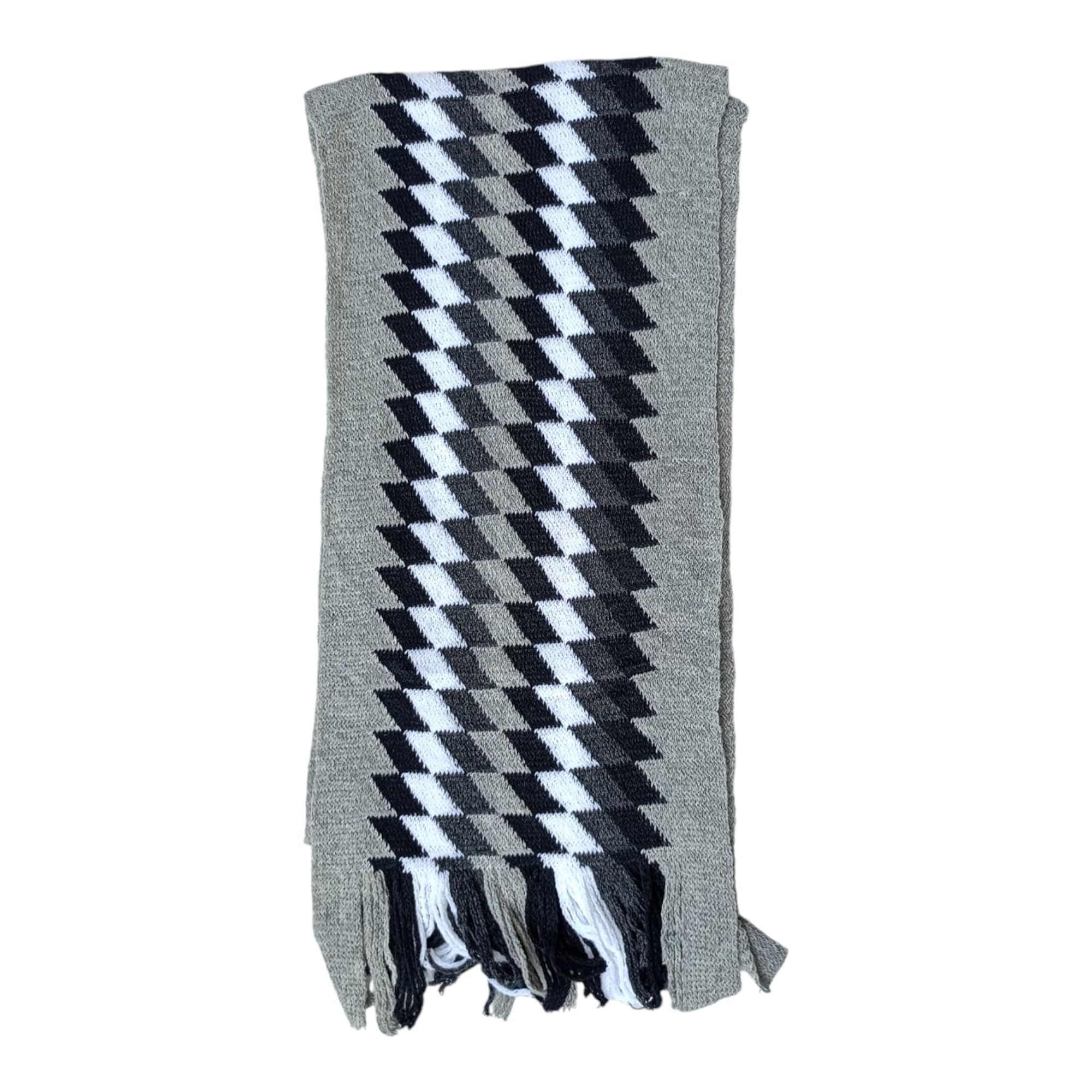Grey Winter Wear Acrylic Woolen Muffler/Scarf For Men & Women Nack Warm Lghtweight 1 Pcs-image-41