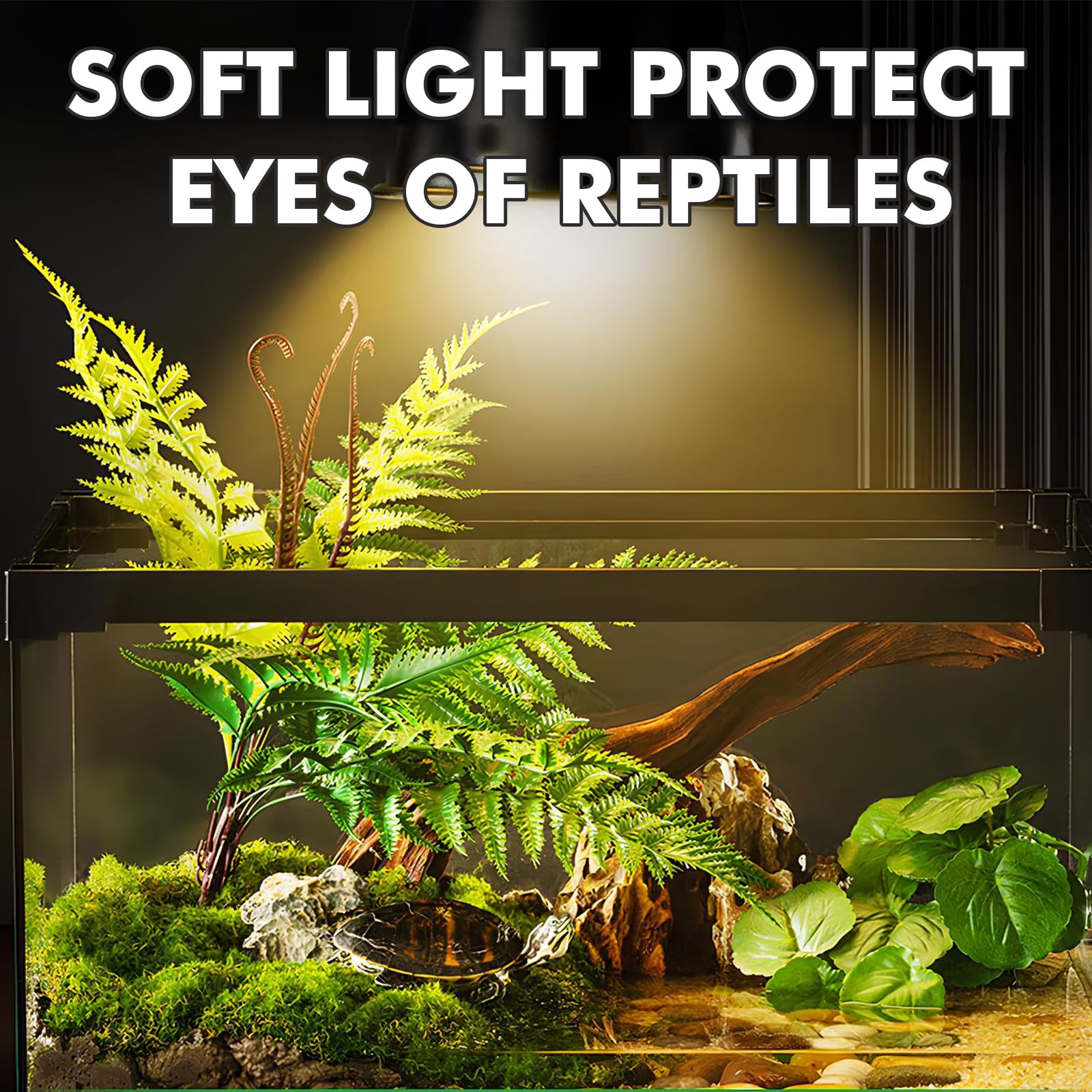 Lámpara de calor para reptiles, 100 W, bombillas de lámpara de calor para reptiles, paquete de 2, anfibios, luz solar UVA para reptiles, dragón barbudo, lagarto, tortuga, pollo