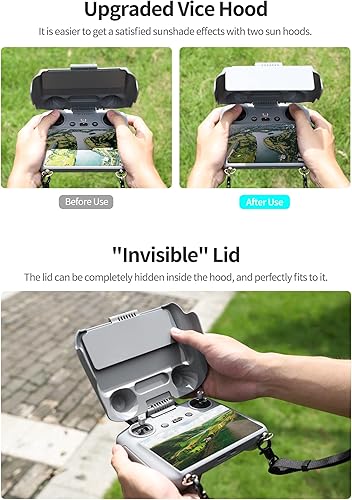 Miniatura 5 de BTG Protector de controlador 2 en 1 y parasol para DJI Air 3 DJI RC 2 Accesorios de control remoto (para controlador RC 2)