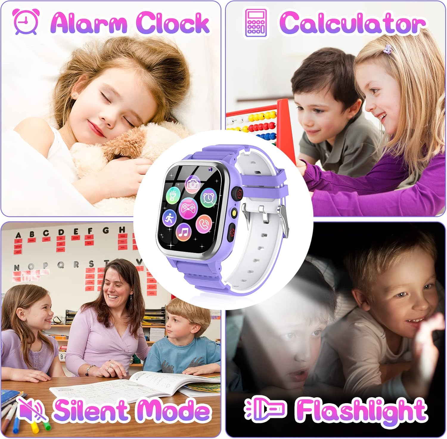 JUBUNRER Orologio Smartwatch Bambini 26 Giochi Telefono Contapassi Calorie SOS Orologio Bambina Bambino Fotocamera HD Lettore Musicale Video Regalo Ragazza 3-12 anni Regali Natale Compleanno JUBUNRER Orologio Smartwatch Bambini 26 Giochi Telefono Contapassi Calorie SOS Orologio Bambina Bambino Fotocamera HD Lettore Musicale Video Regalo Ragazza 3-12 anni Regali Natale Compleanno