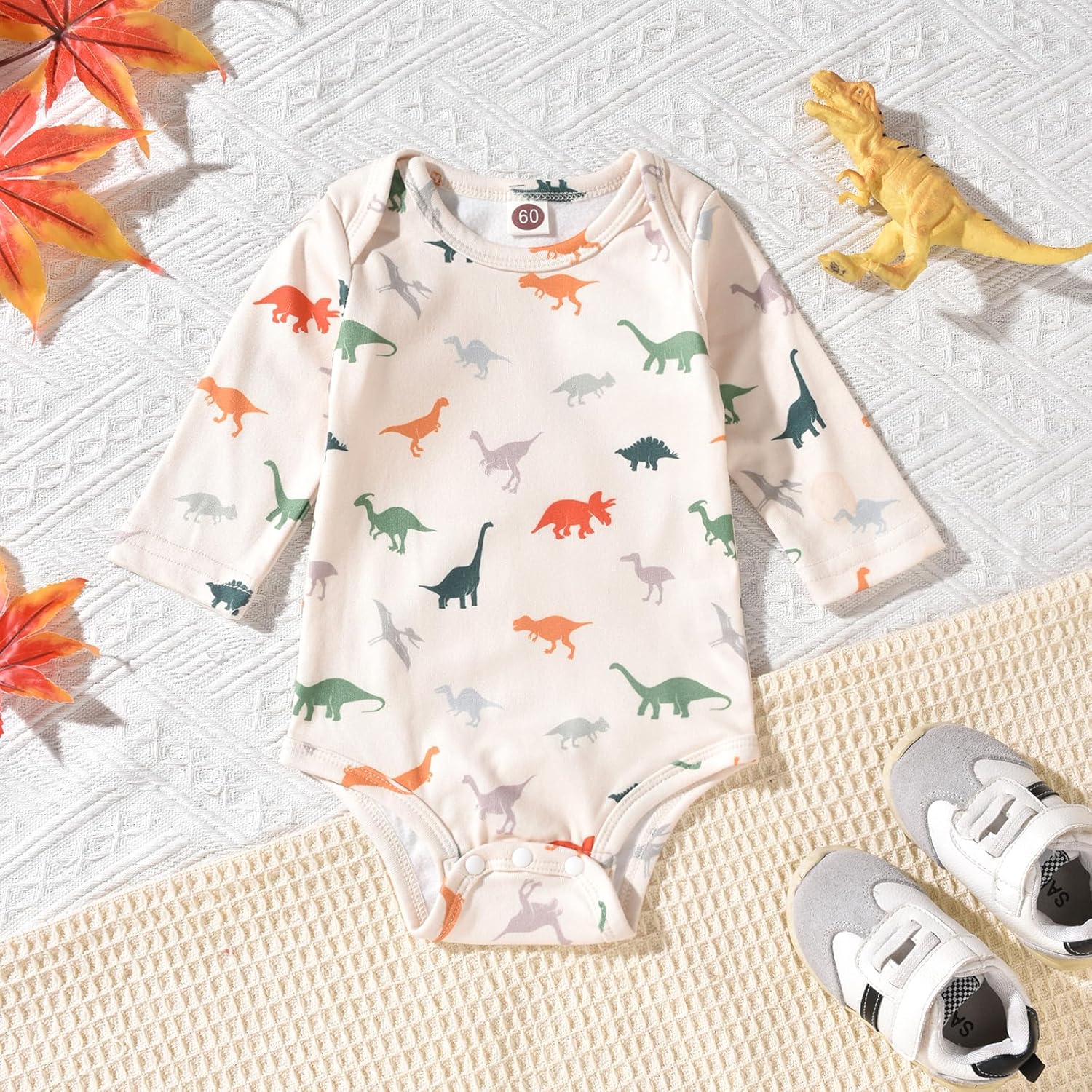 Unutiylo Baby Boy Outfits Long Sleeve Romper Suspenders Overall Pants Set Fall Winter Clothes With Hat - Image 8