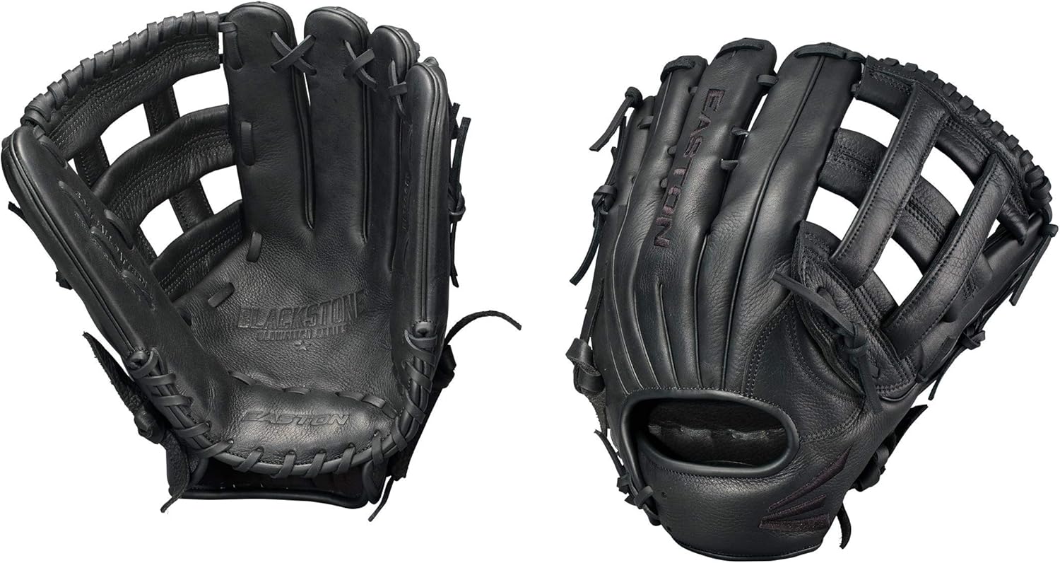 EASTON BLACKSTONE Slowpitch Softball Glove Series | 2020 | Left-Hand Throw | 13" | All Position Glove | H Web | Select Cowhide Leather | Supple Leather Palm + Lining | Deep Pocket | BL1300SP : Sports & Outdoors