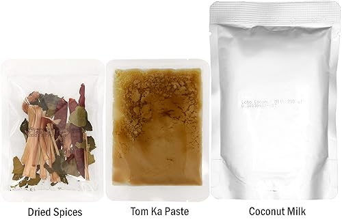 Miniatura 3 de Lobo Kit de cocina de sopa Tom Ka (pasta Tom-Ka, leche de coco, especias secas), paquete de 2
