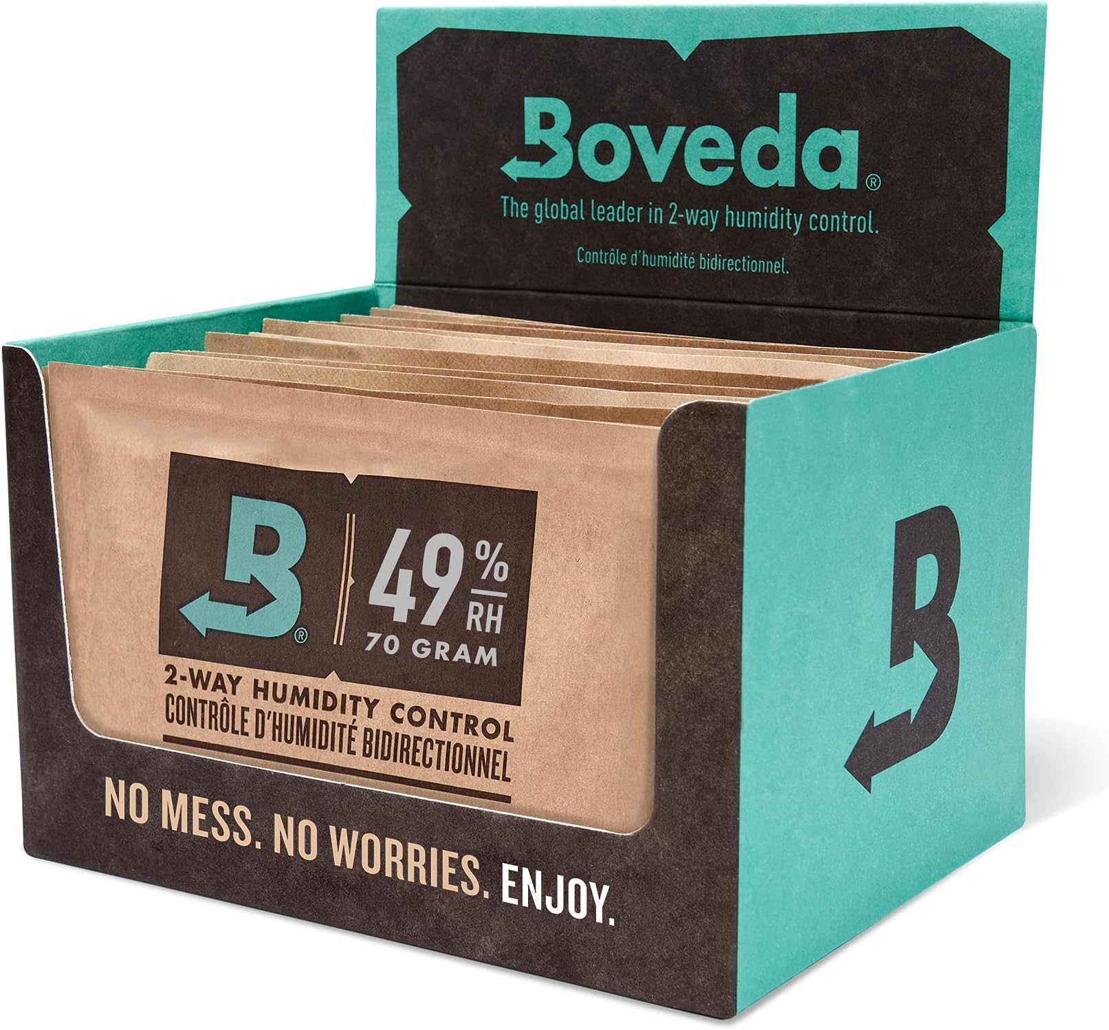 49% Two-Way Humidity Control Replacement Packs for Boveda Starter Kits for Music – 12 Pack – Moisture Absorbers for Instrument Cases – Humidifier Packs – Individually Wrapped Hydration Packets
