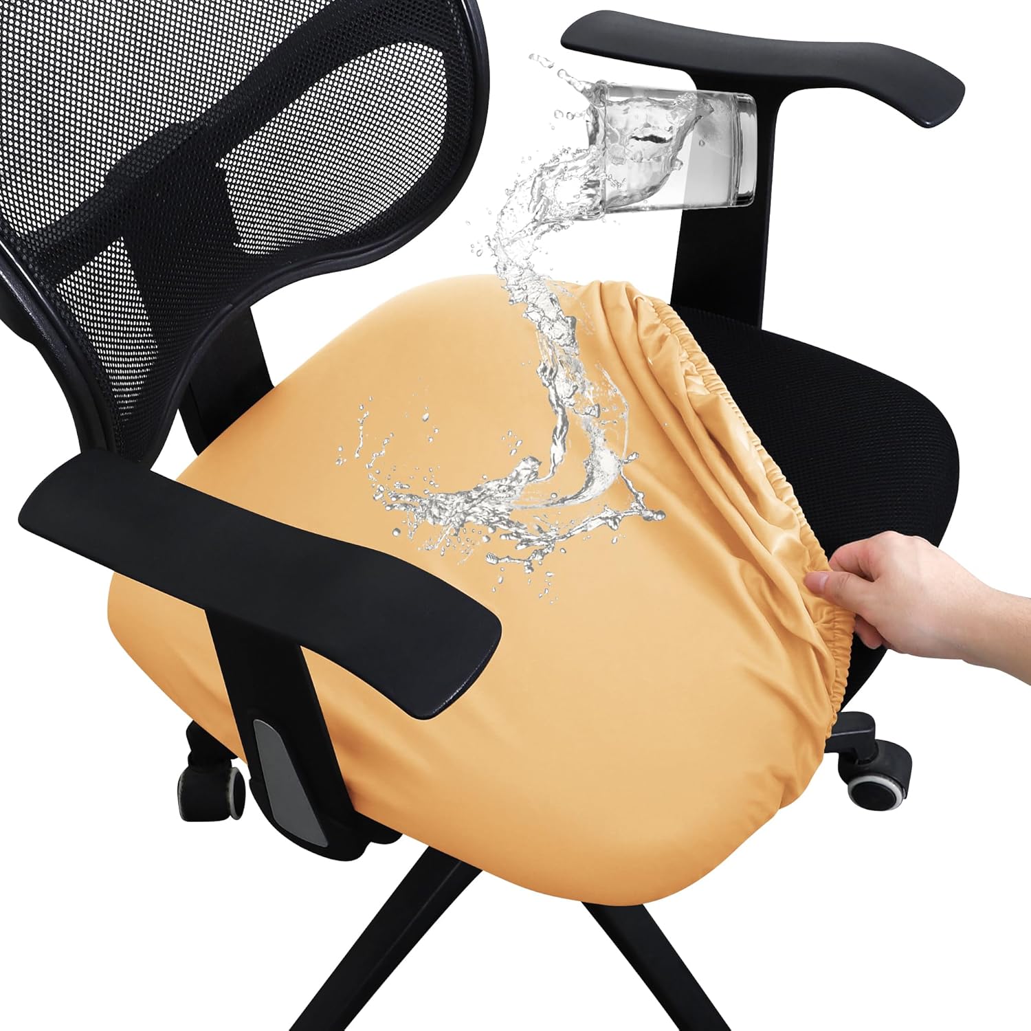 FORCHEER Office Chair seat Covers Leather Stretch